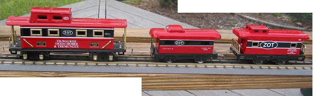 Full-sized O-gauge and the smaller ones